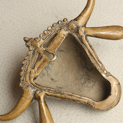 Décor Brass Bull Mask Wall Hanging