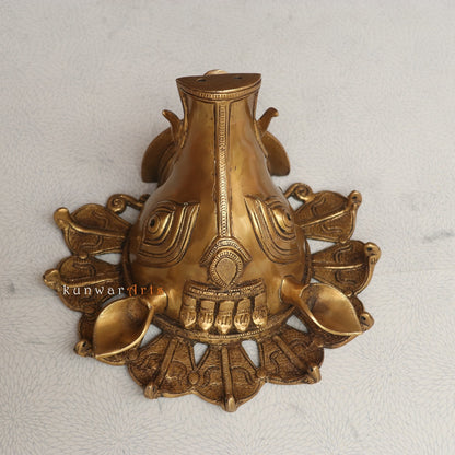 Divine Elegance Brass Varaha Wall Hanging for Home Décor