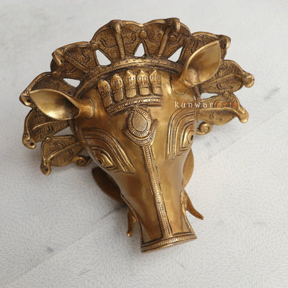 Divine Elegance Brass Varaha Wall Hanging for Home Décor