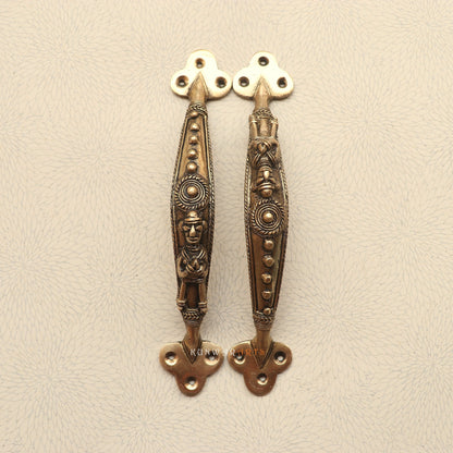 Brass Tribal Door Handles A Touch of Tradition