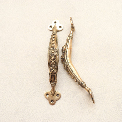Brass Tribal Door Handles A Touch of Tradition