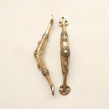 Brass Tribal Door Handles – The Floral Touch