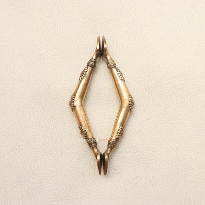 Brass Floral Door Handles