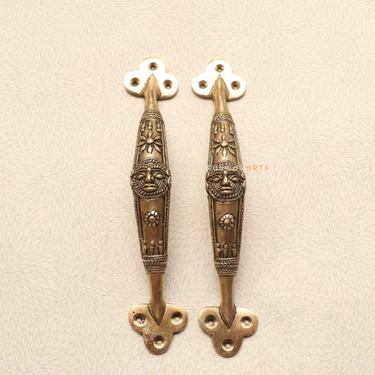 Graceful Entrances Brass Tribal Door Handles