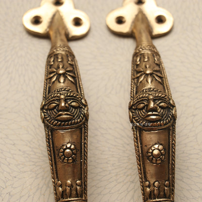 Graceful Entrances Brass Tribal Door Handles