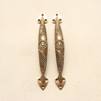 Brass Decorative Tribal Door Handles for Elegant Décor