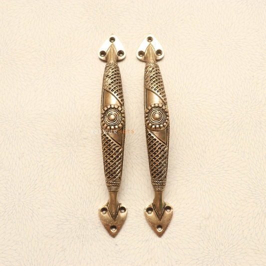 Brass Decorative Tribal Door Handles for Elegant Décor