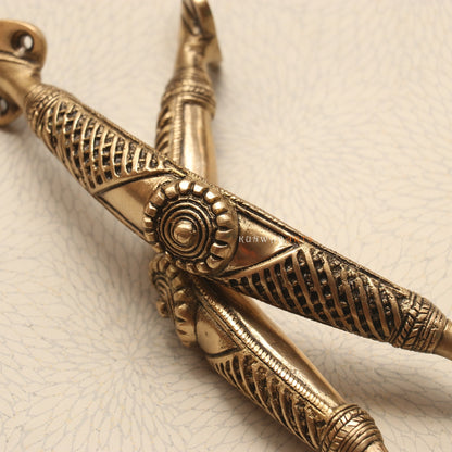Brass Decorative Tribal Door Handles for Elegant Décor