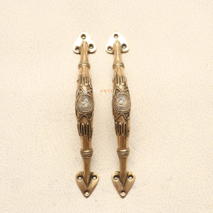 Tribal Brass Door Handles