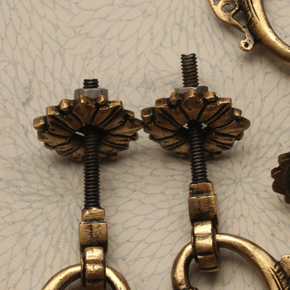 Brass Décor Door Handles Set of 2 Pieces