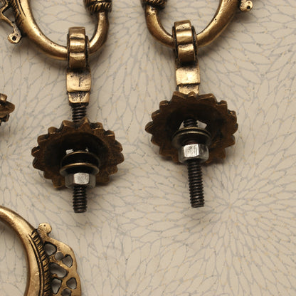 Brass Décor Door Handles Set of 2 Pieces