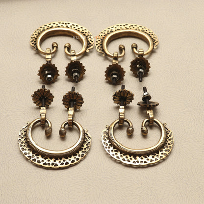 Brass Décor Door Handles Set of 4 Pieces