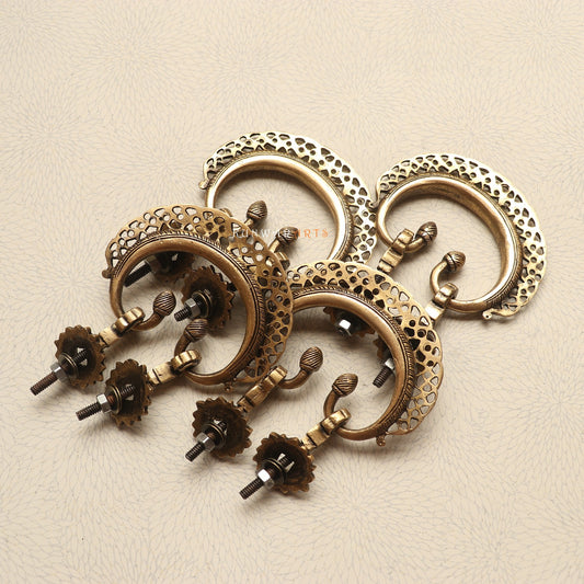 Brass Décor Door Handles Set of 4 Pieces