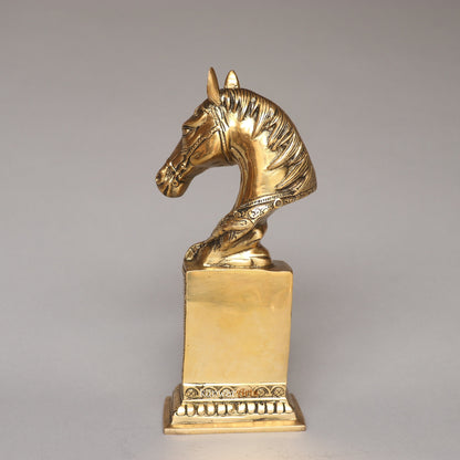 Galloping Through Brass Decorative Horse Clock Watch