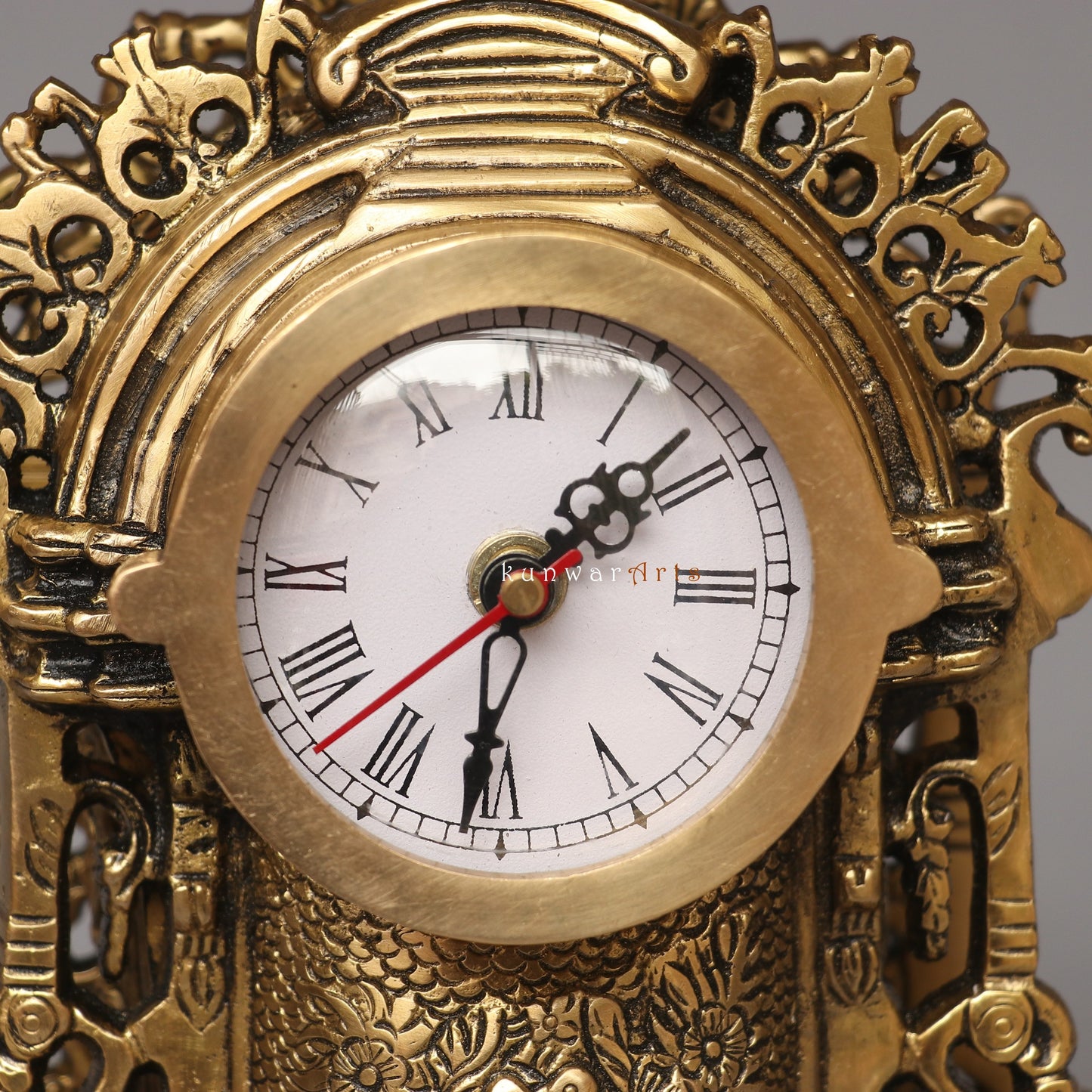 Brass Victorian Table Clock Watch Timeless Décor
