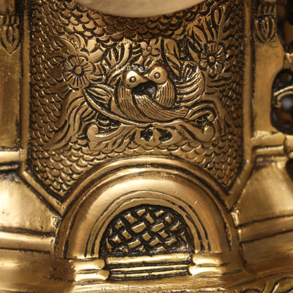 Brass Victorian Table Clock Watch Timeless Décor