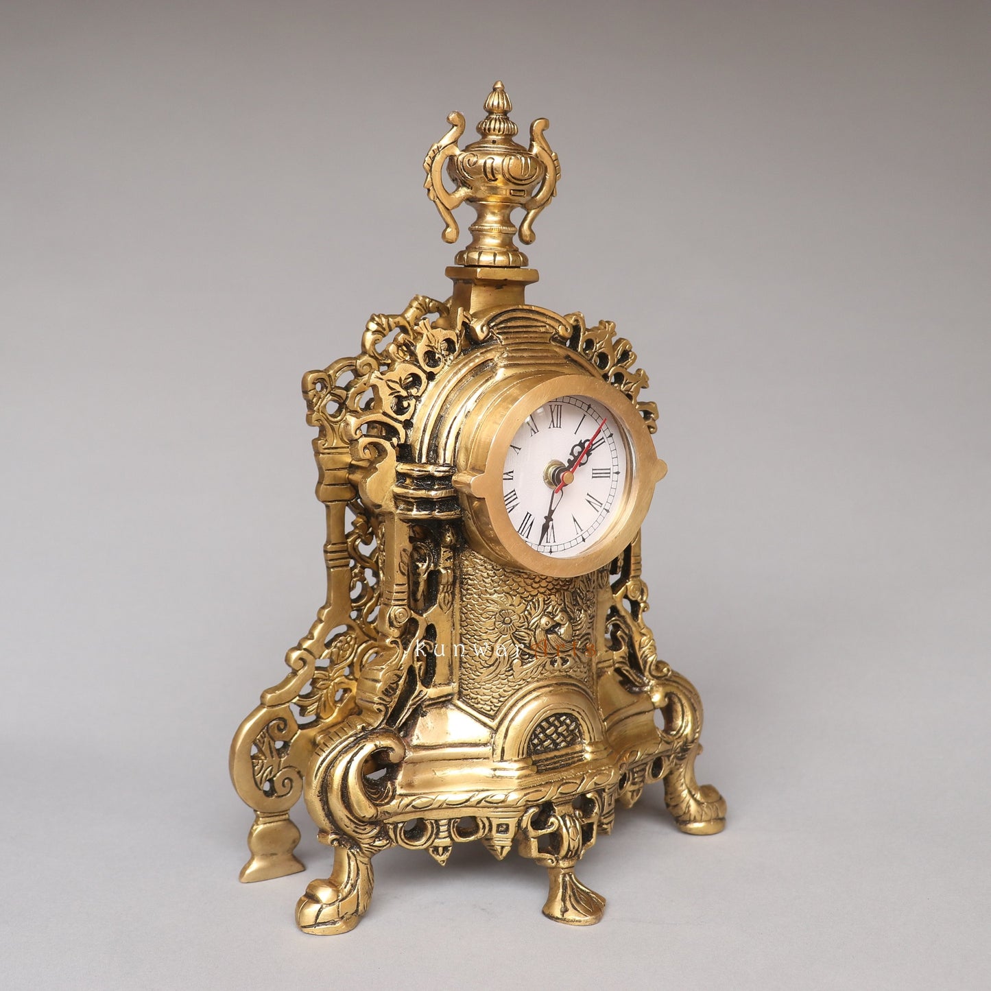Brass Victorian Table Clock Watch Timeless Décor