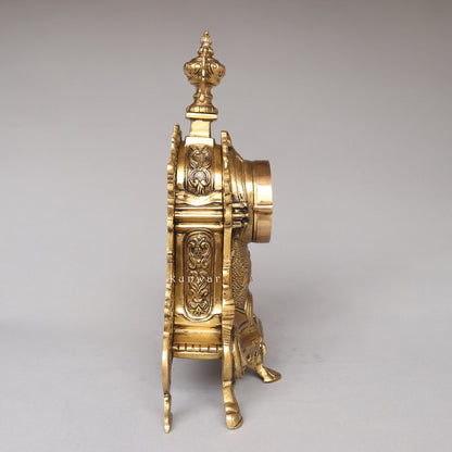 Brass Victorian Table Clock Watch Timeless Décor