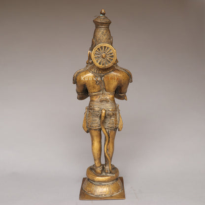brass Hanuman idol 21.5"