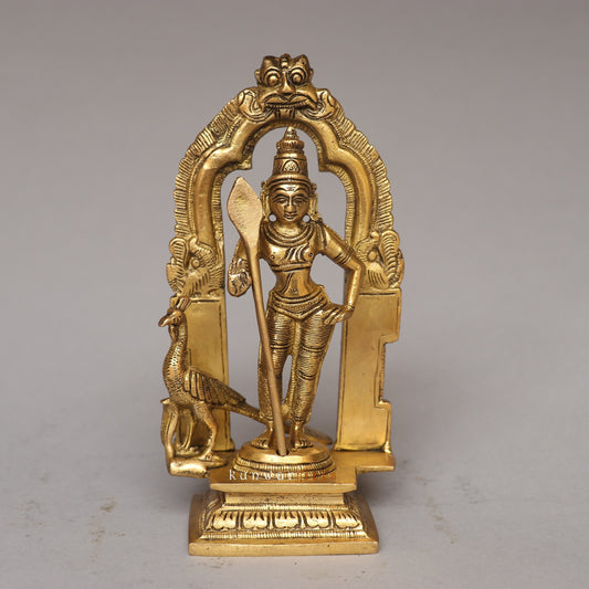 Brass Murgan (Karthikeya) Idol 7.5"