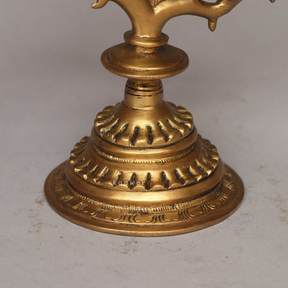Bhunes Brass Yali Candle Holder Figurine