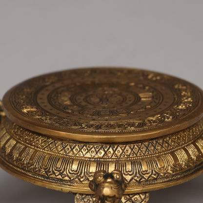Brass Decorative Carving Table Stand