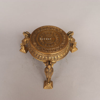 Brass Decorative Carving Table Stand