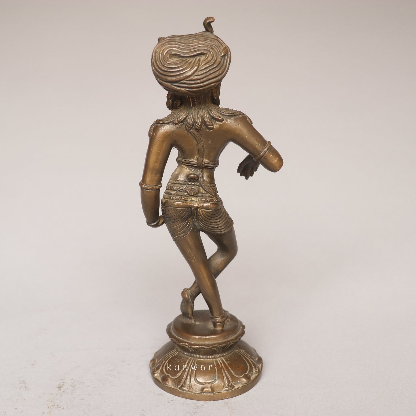 Brass Dakshina Shiva Idol Vintage Bronze Finish