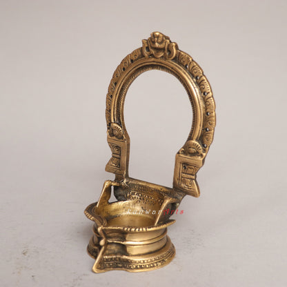 Brass Oil Lamp  Décor Diya Figurine