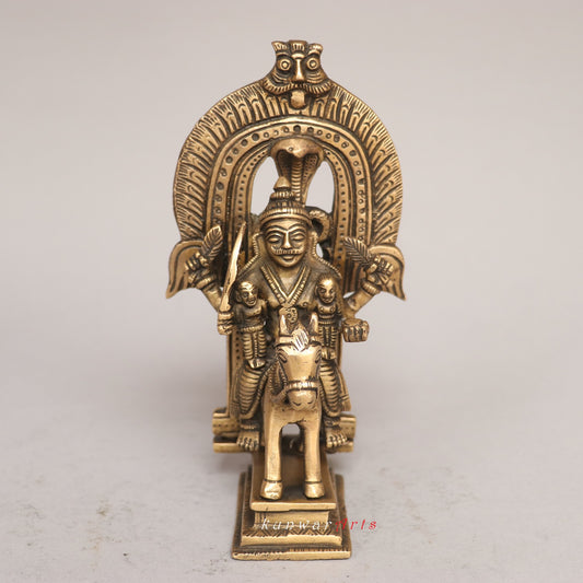Vintage Khandoba Figurine for Home Décor
