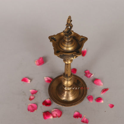 Brass Traditional Vintage Oil Lamp 27cm
