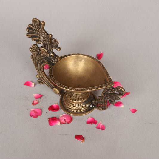 Brass Oil Lamp Decorative Diya Figurine