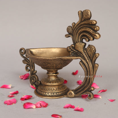Brass Oil Lamp Decorative Diya Figurine