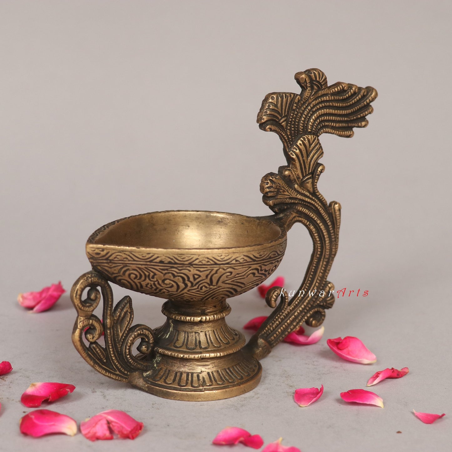 Brass Oil Lamp Decorative Figurine