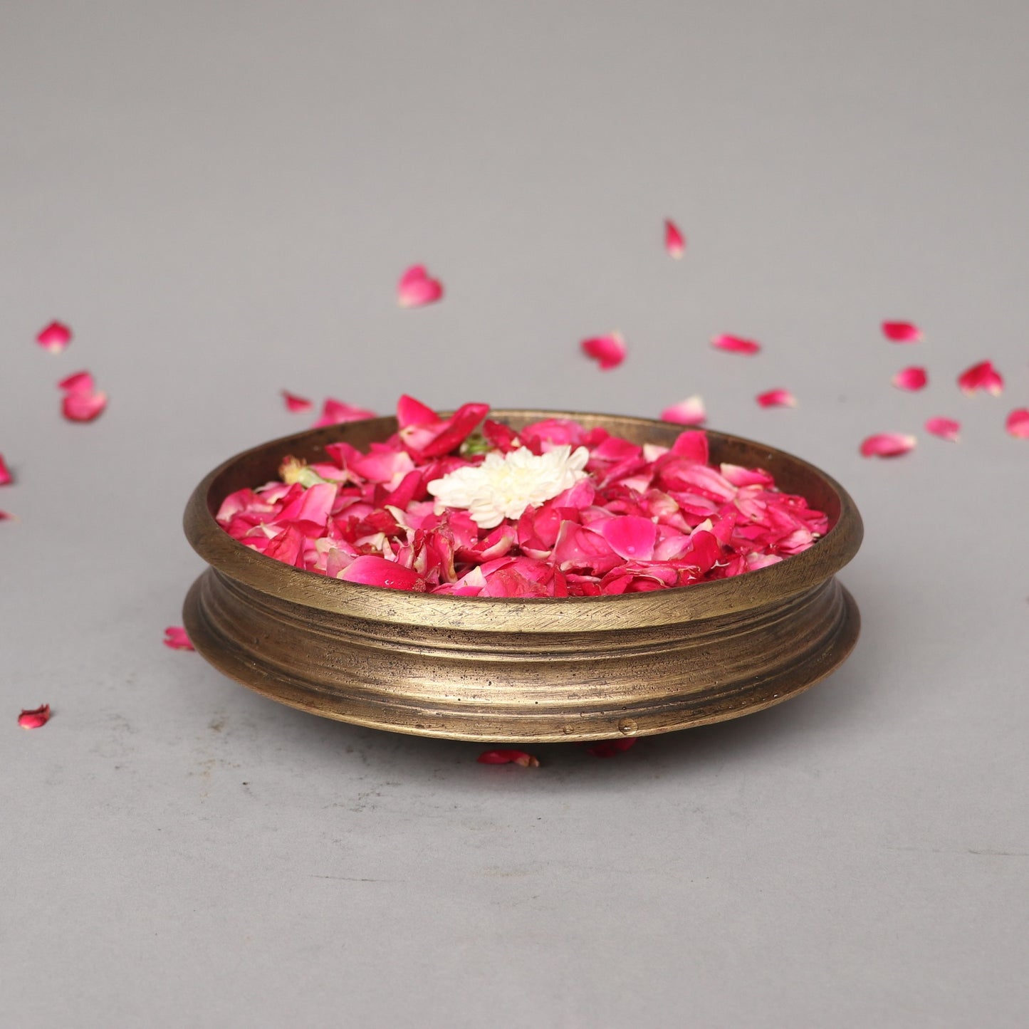 Brass Decorative Floral Urli