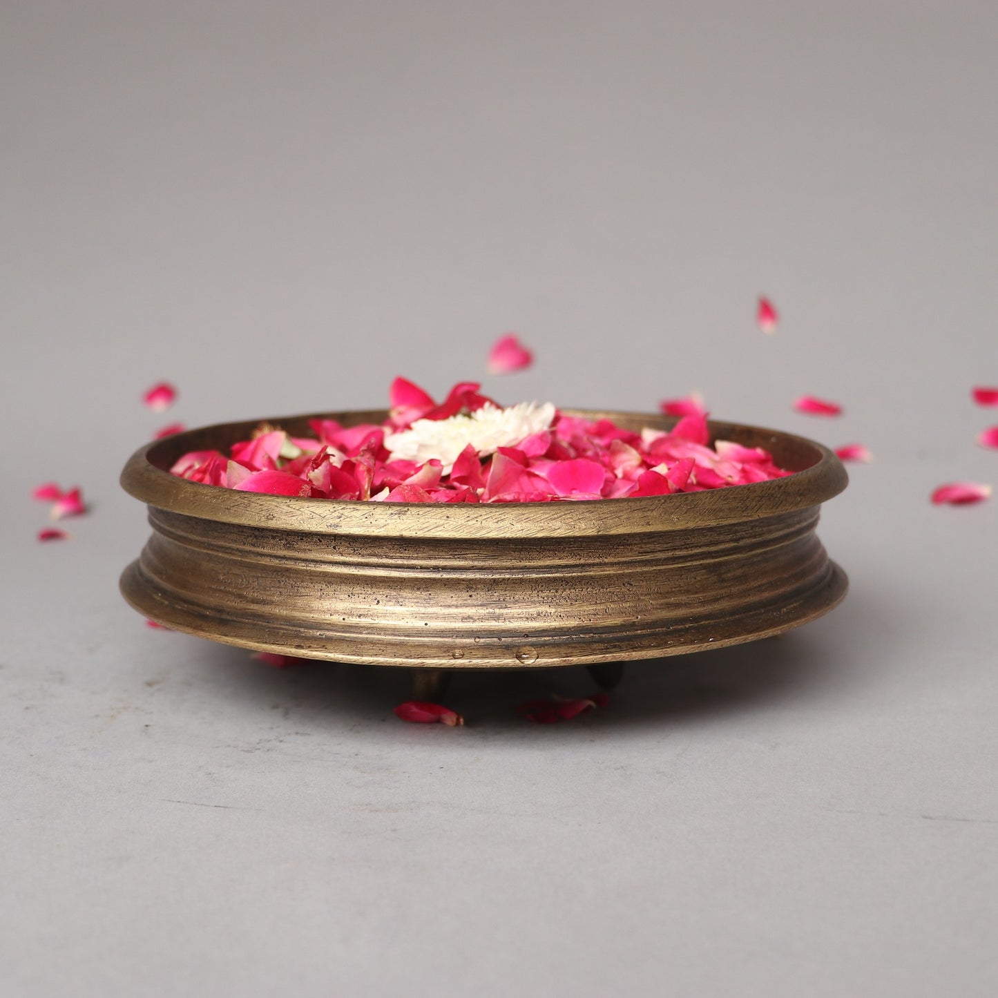 Brass Decorative Floral Urli