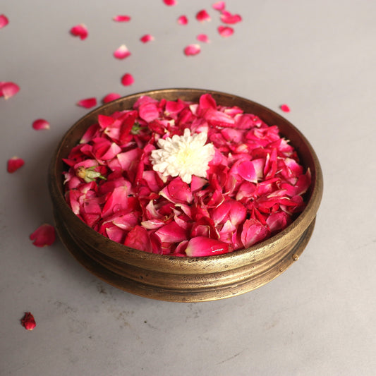Brass Decorative Floral Urli