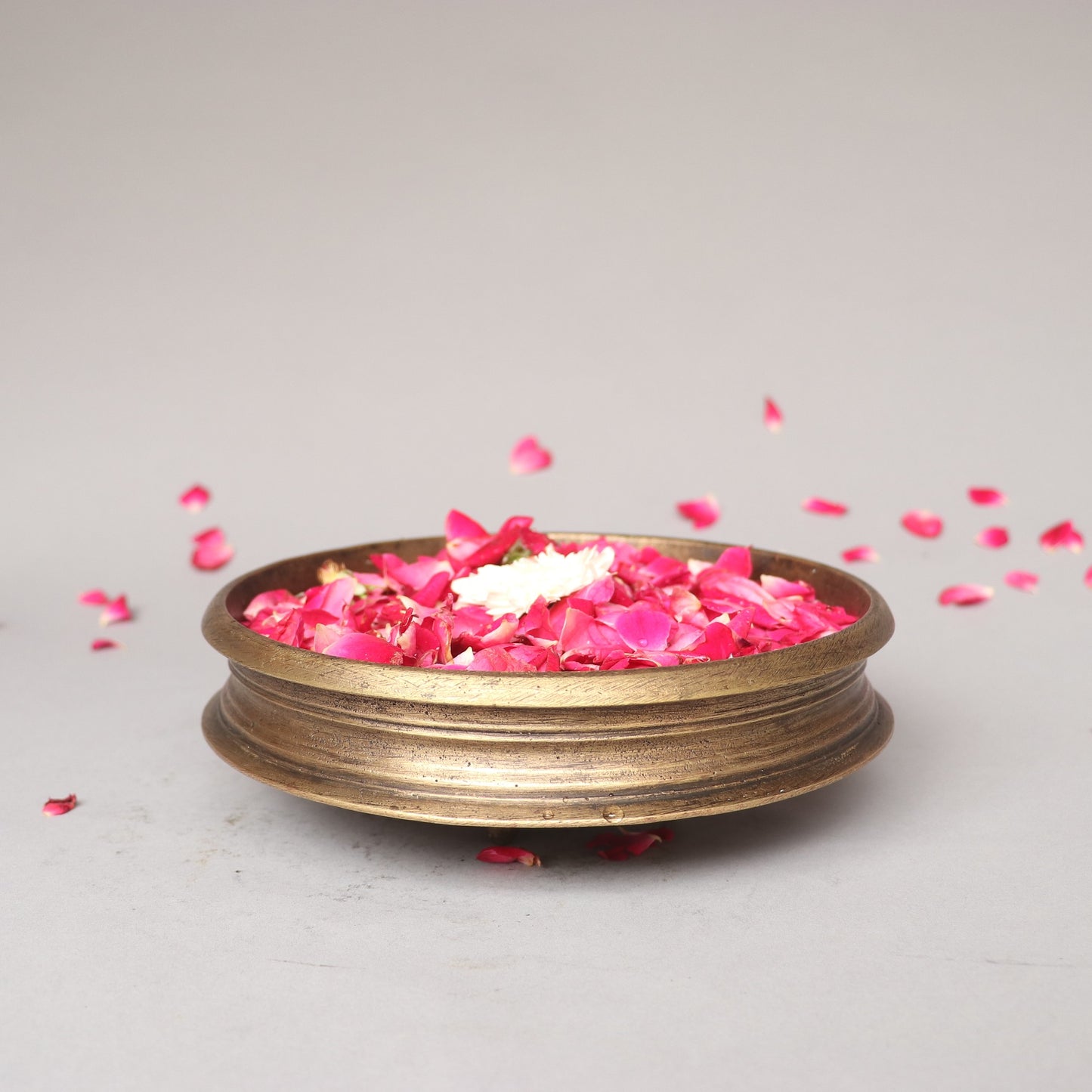 Brass Decorative Floral Urli