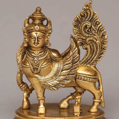 Sacred Wings Brass Kamdhenu Idol