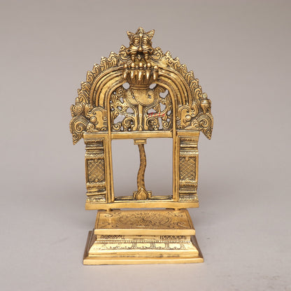 Brass Decorative Temple Prabhavali Singhashan
