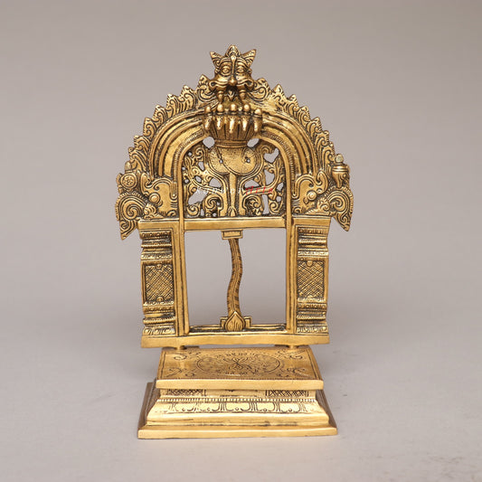Brass Decorative Temple Prabhavali Singhashan