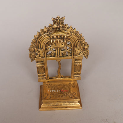 Brass Decorative Temple Prabhavali Singhashan