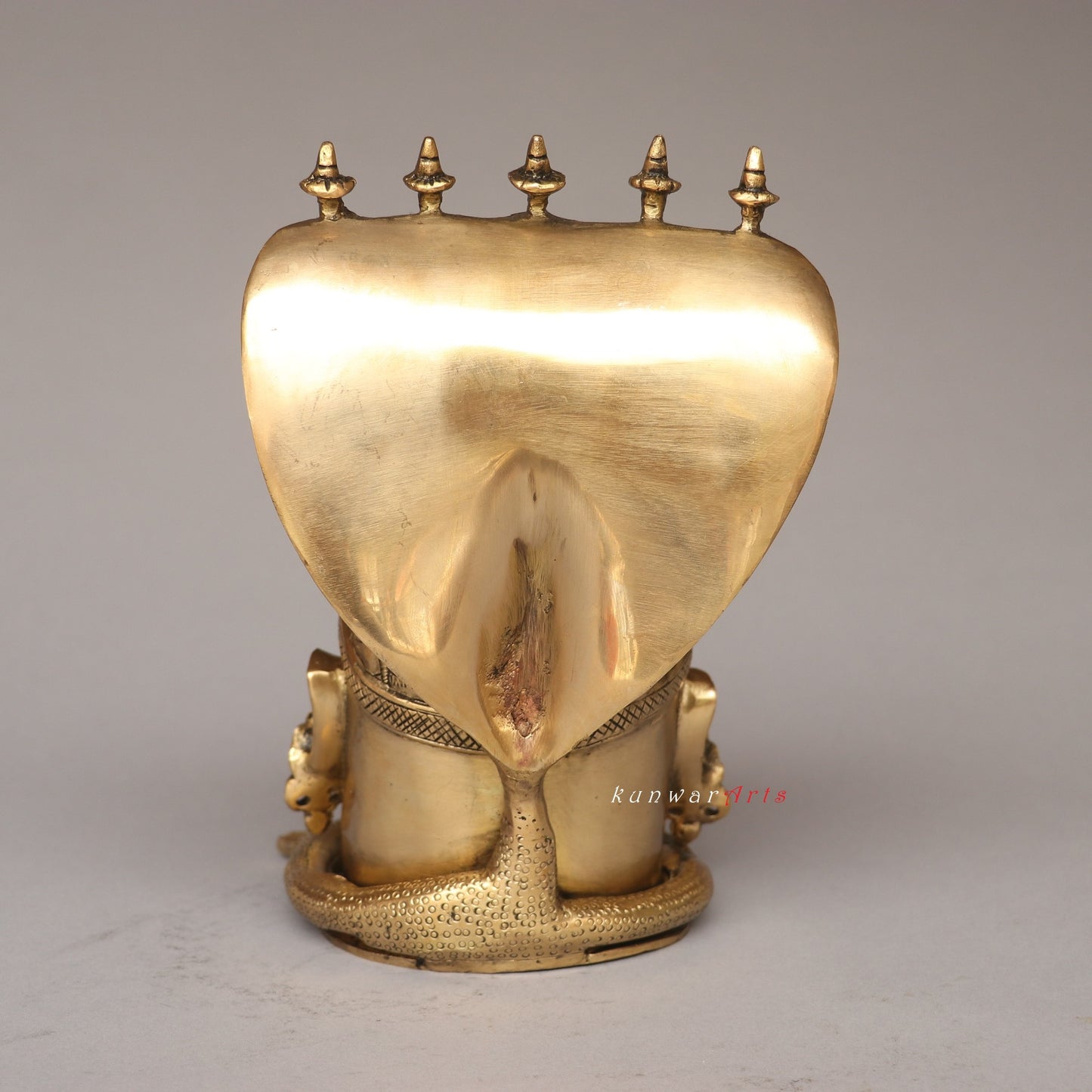 Brass Shiva Mukhalingam Head With Nagabharanam