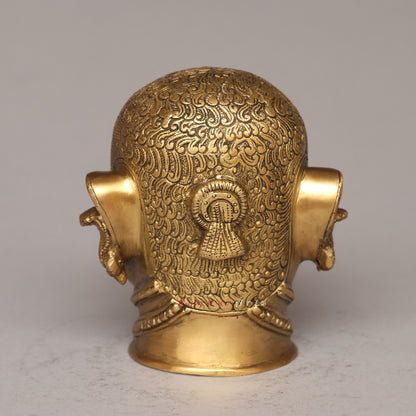 Brass Shiva Mukhalingam Head