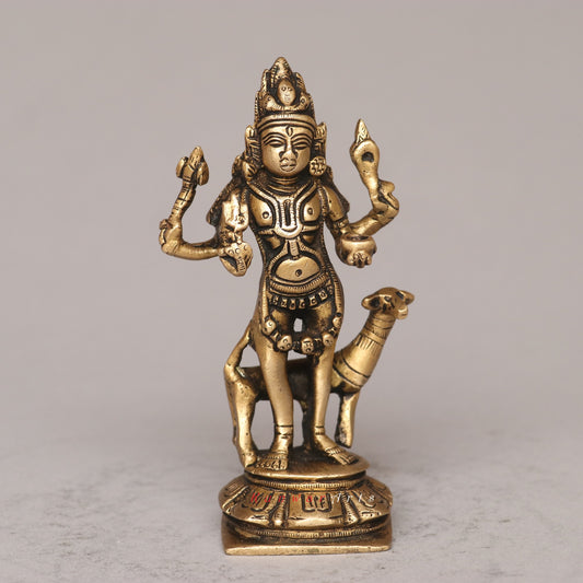 Brass Bhairava Idol
