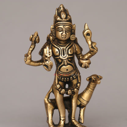 Brass Bhairava Idol