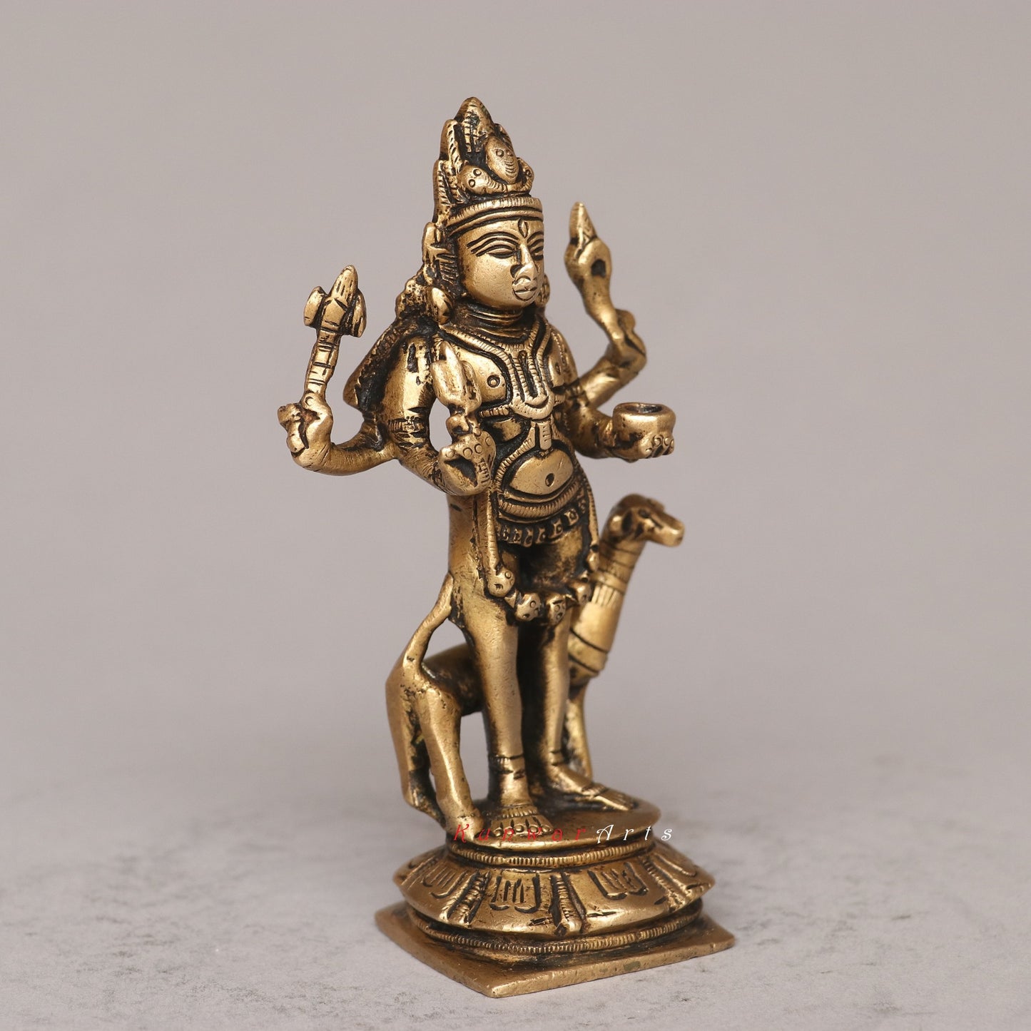 Brass Bhairava Idol