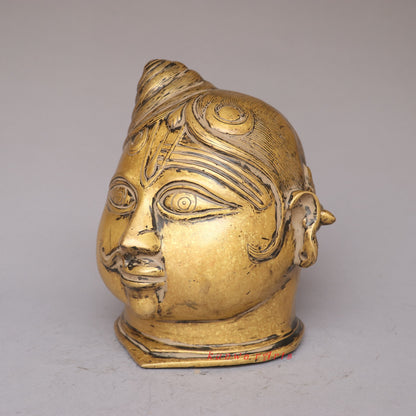 Divine Fusion of Shiva and Parvati Ardhanarisavara Head