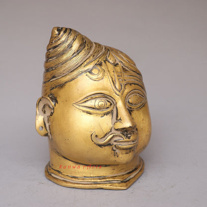 Divine Fusion of Shiva and Parvati Ardhanarisavara Head