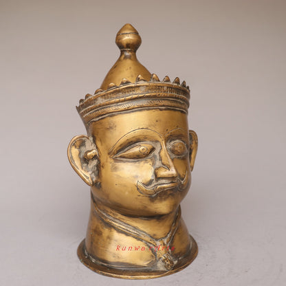 Brass Vintage Shiva Mukhalingam Head